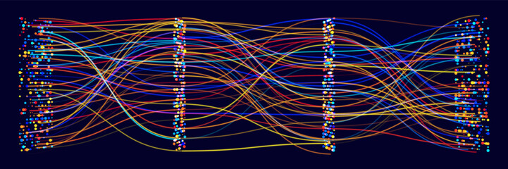 Layers Inside GPT General Purpose Transformer Convolutional Neural Network Architecture. How AI Work. Data Science, Machine Learning, Artificial Intelligence. AI Tech Science Vector Illustration. © ec0de