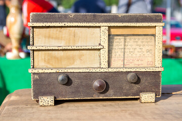 Retro radio sold on flea market