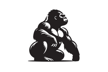 Fototapeta premium Gorilla Vector Illustration 7.eps