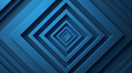 Obraz premium welcoming blue square banner with precise alignment eyecatching geometric design