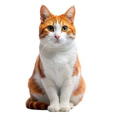 Obraz premium Adorable kitty with monochrome wall behind her