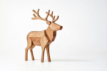Wooden Deer Figurine