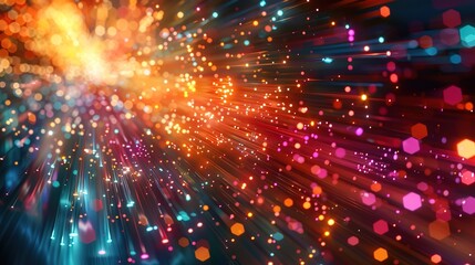 Fototapeta premium technology abstract background in color space with a high resolution