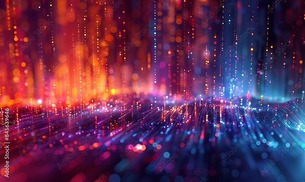 Aufkleber code cascade abstract impressions of big data