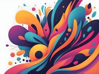abstract background with fancy colors, shape background, modern background