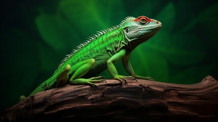 Fototapeta premium iguana on a tree
