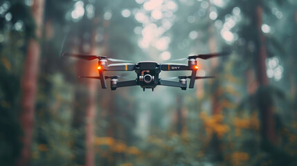 helicopter in action