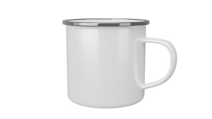 Coffee Camp Mug on isolated background. 3d render