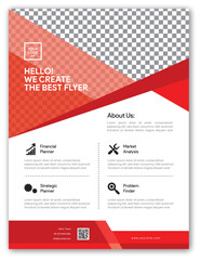 Corporate business flyer template design. Marketing, business proposal, promotion, advertise, publication, cover page. New digital marketing flyer