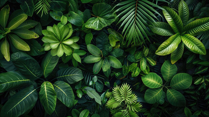 green leaves background
