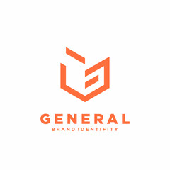geometric logo design for business. with a geometric, flat style, without color gradations, with neat shapes