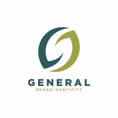 Oval shaped logo design for business. with a geometric, flat style, without color gradations, with neat shapes
