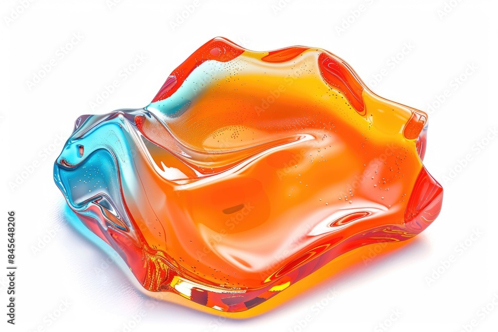 Poster gel isolated on white background repeated multiple times.