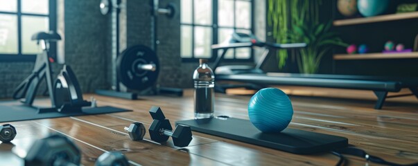 Inspiring online fitness community platform mockup with workout challenges and progress tracking, perfect for fitness influencers and enthusiasts, 4K hyperrealistic photo.