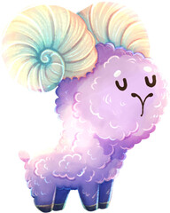 Zodiac Sign - Hand Drawn Illustration - Aries