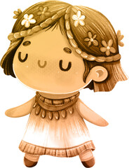 Zodiac Sign - Hand Drawn Illustration - Virgo