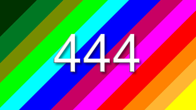 444 colorful rainbow background year number