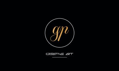 GP, PG, G, P abstract letters logo monogram