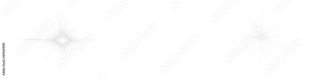 Wall mural glowing blink light effect set
