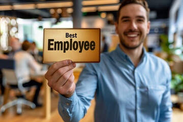Best Employee Award in Office Setting

