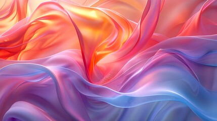 Obraz premium Elements with abstract 3D shapes and a holographic touch. Futuristic environment concept.