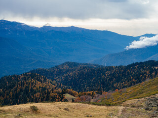 The Caucasus Mountains in autumn