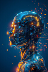 head of a robot - artificial intelligence