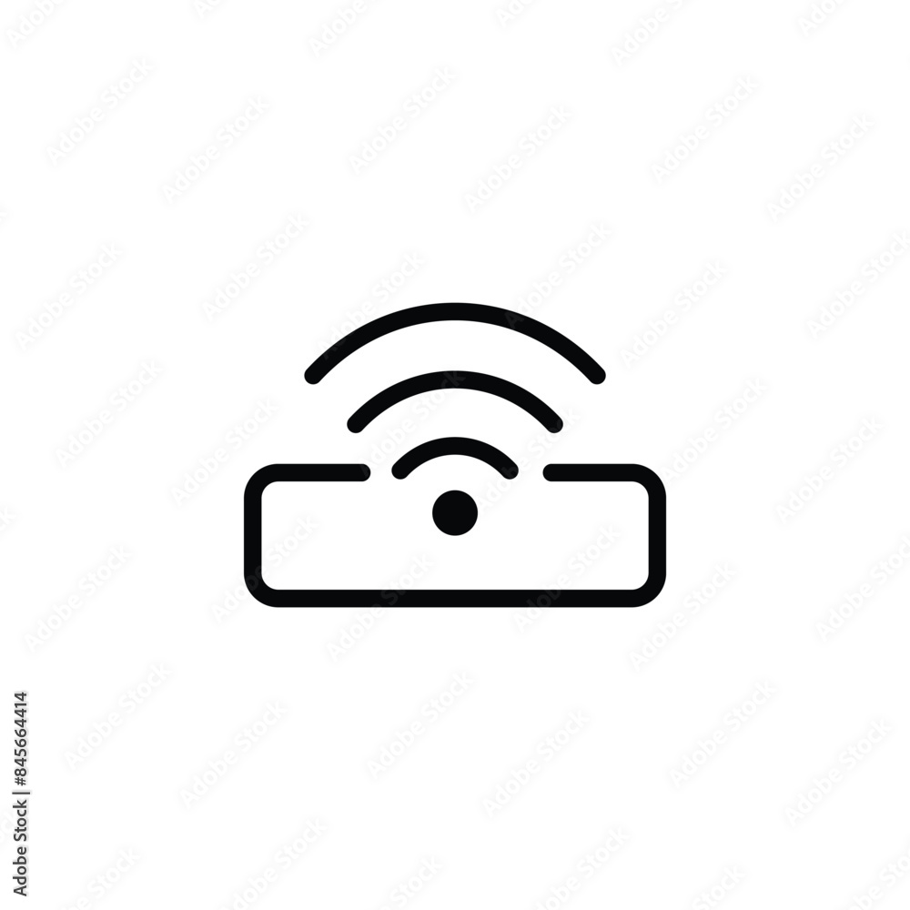 Poster wifi router icon vector. internet symbol