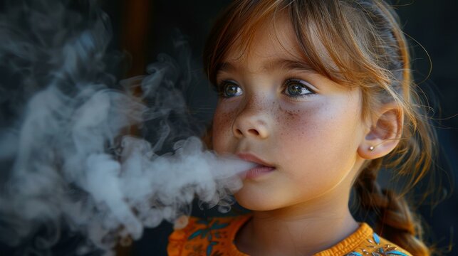 little girls smoking 