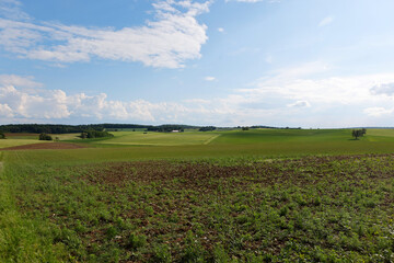 Landscape in Hohenlohe near Ravenstein in Baden-Wuerttemberg, Germany, Europe