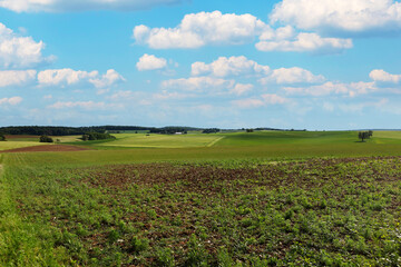 Landscape in Hohenlohe near Ravenstein in Baden-Wuerttemberg, Germany, Europe