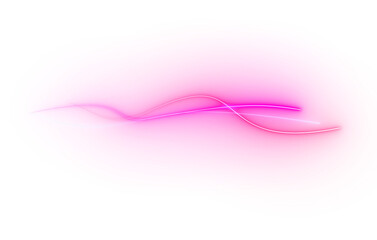 Abstract neon laser line curve wave retro style 80s-90s