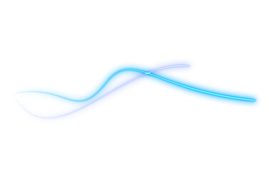 Abstract neon laser line curve wave retro style 80s-90s