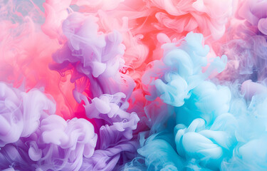 Obraz premium Bright multi-colored smoke