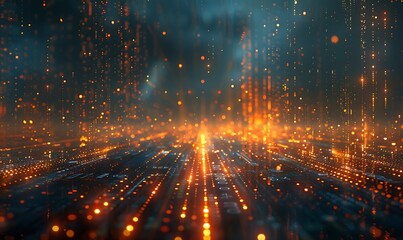 Obraz premium Digital Frontier Mapping the Horizons of Big Data Technology