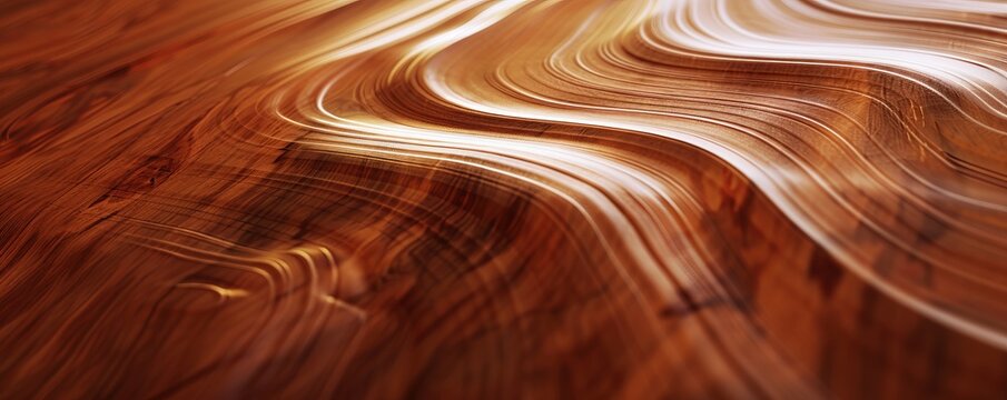 Shiny lacquered wood texture with smooth finish, 4K hyperrealistic photo