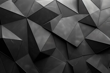 Close-up photo of black and white wall with triangles