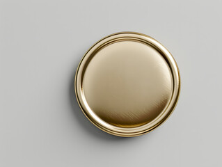 Blank top view pin badge mockup