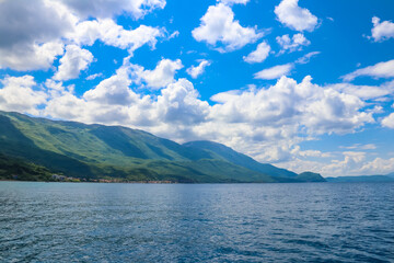 View of Lake Ohrid in North Macedonia