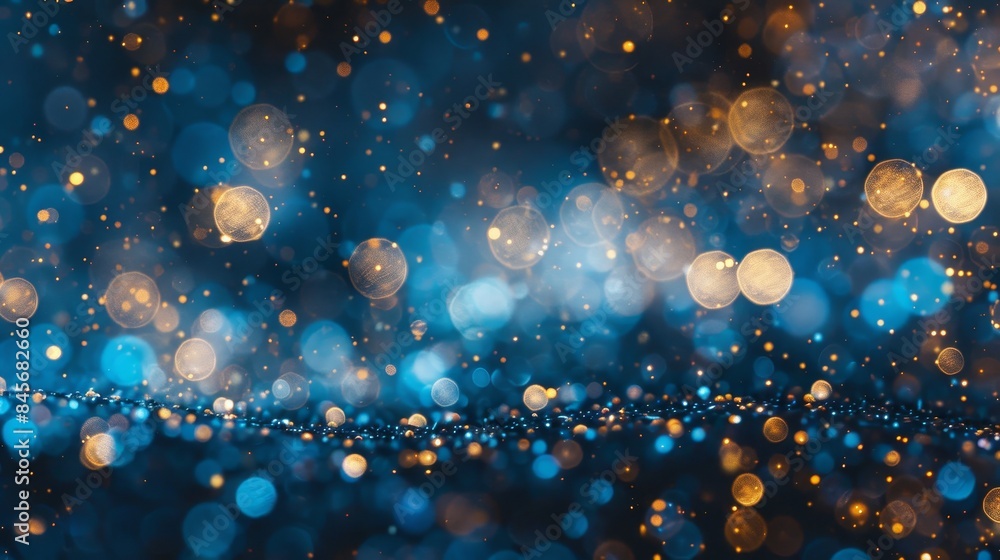 Poster cyan and turquoise light burst on dark background abstract asymmetric rays with golden sparkles