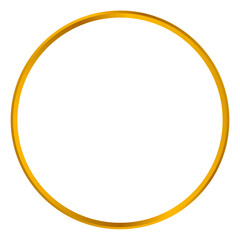 Simple gold circle frame