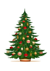 christmas tree isolated 