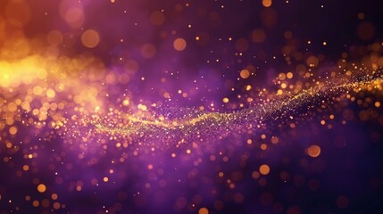 Majestic magenta light burst  abstract radiant rays on dark background with purple and gold sparkles