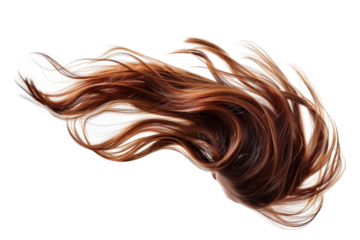 Girl's Hair Flip Isolated on a transparent background