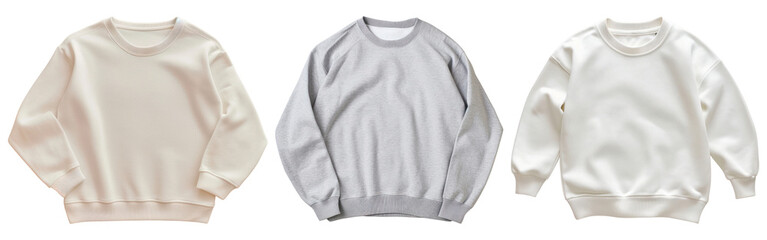 Fototapeta premium PNG basic autumn sweaters fashion cut out element set