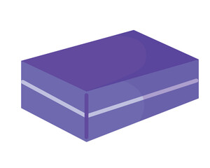 Purple Nail Buff File. Vector illustration isolated on white background. Beauty and Nail design concept. Element for print, banner, card, brochure, logo