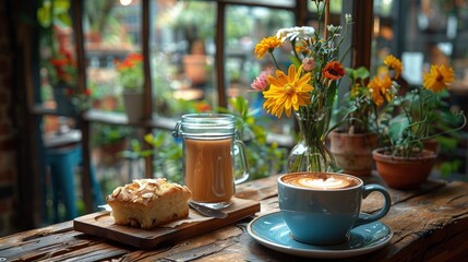 Fototapeta premium Coffee scene relax moment