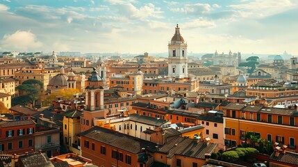 Fototapeta premium large amount of buildings, a beautiful view