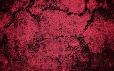 Abstract red cement wall texture and background. Red gradient background. Rich red texture. Abstract red background. Red abstract blurred gradient background