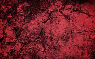 Abstract red cement wall texture and background. Red gradient background. Rich red texture. Abstract red background. Red abstract blurred gradient background